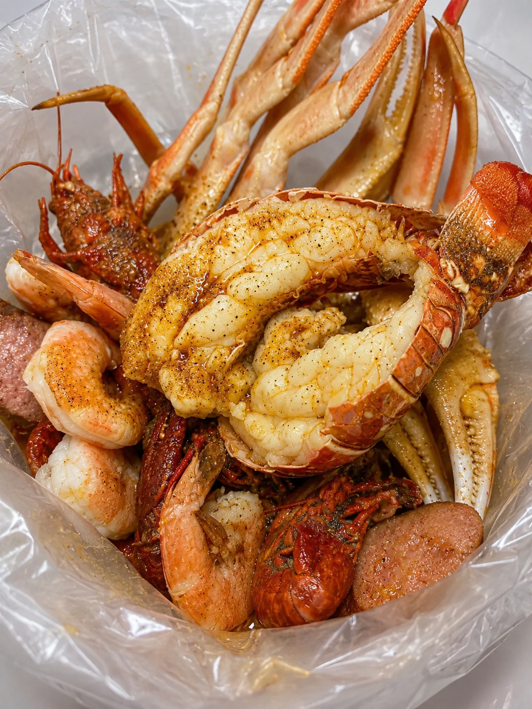 Lobster Tail Seafood Boil at Union Seafood, Seafood Restaurant in Troy